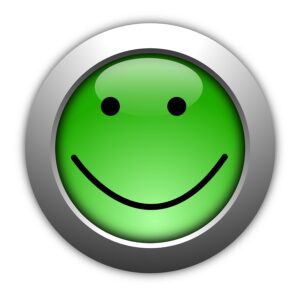 Customer Satisfaction Smilie button
